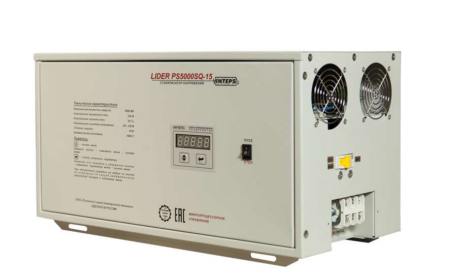 Стабилизатор напряжения переменного тока LIDER PS3000SQ-C-25